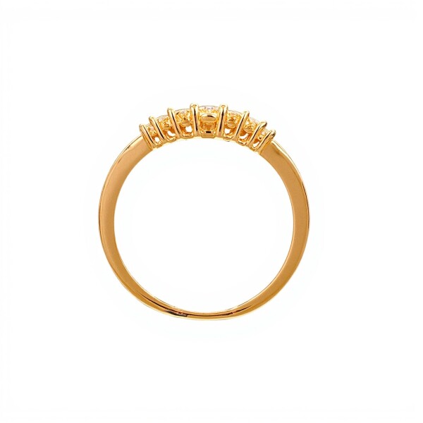 Anillo Princesa-Oro bajo-Piedra Zirconia-AN8243 conpiedra