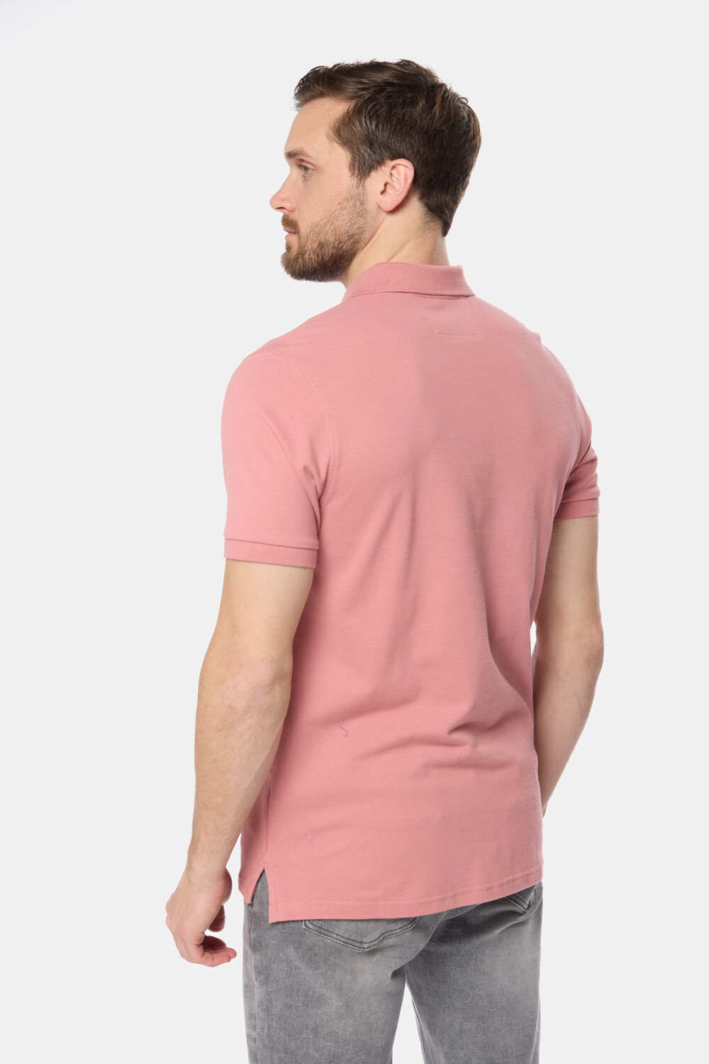 REMERA POLO PIQUE LISA Coral