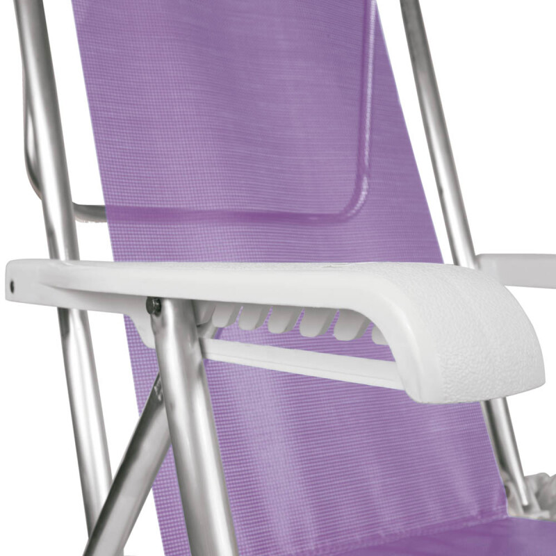 Silla Reclinable 8 Pos. Alum. Sannet VIOLETA
