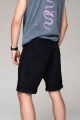 BERMUDA STRAIGHT SOLID BLACK J-negro