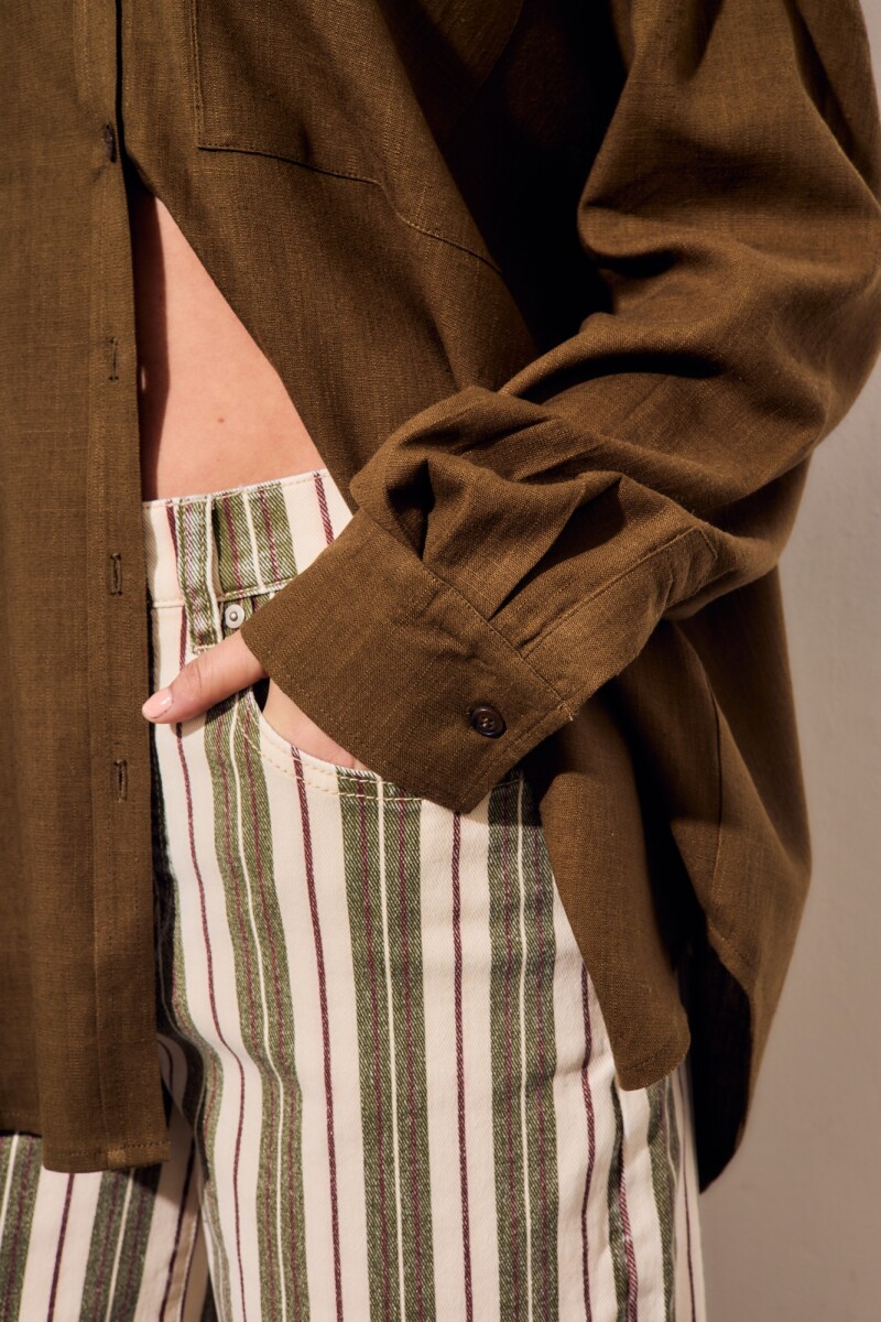 Camisa Lino Oliva