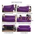 Pack X2 Funda Forro Cubre Sillon Sofa 1 Cuerpo Elastizada Color Variante Violeta
