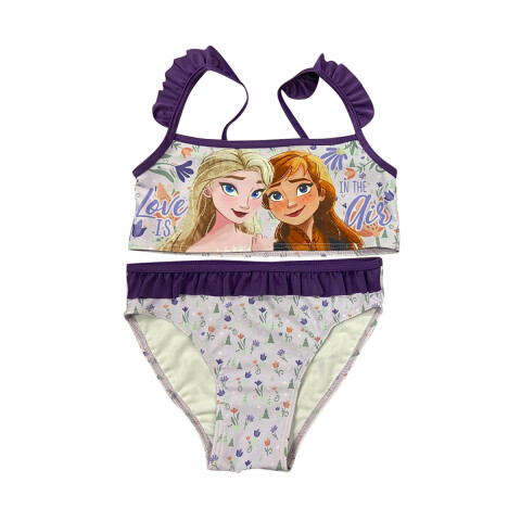 Malla Infantil Bikini 2 Piezas Frozen Talle 4/10 LILA