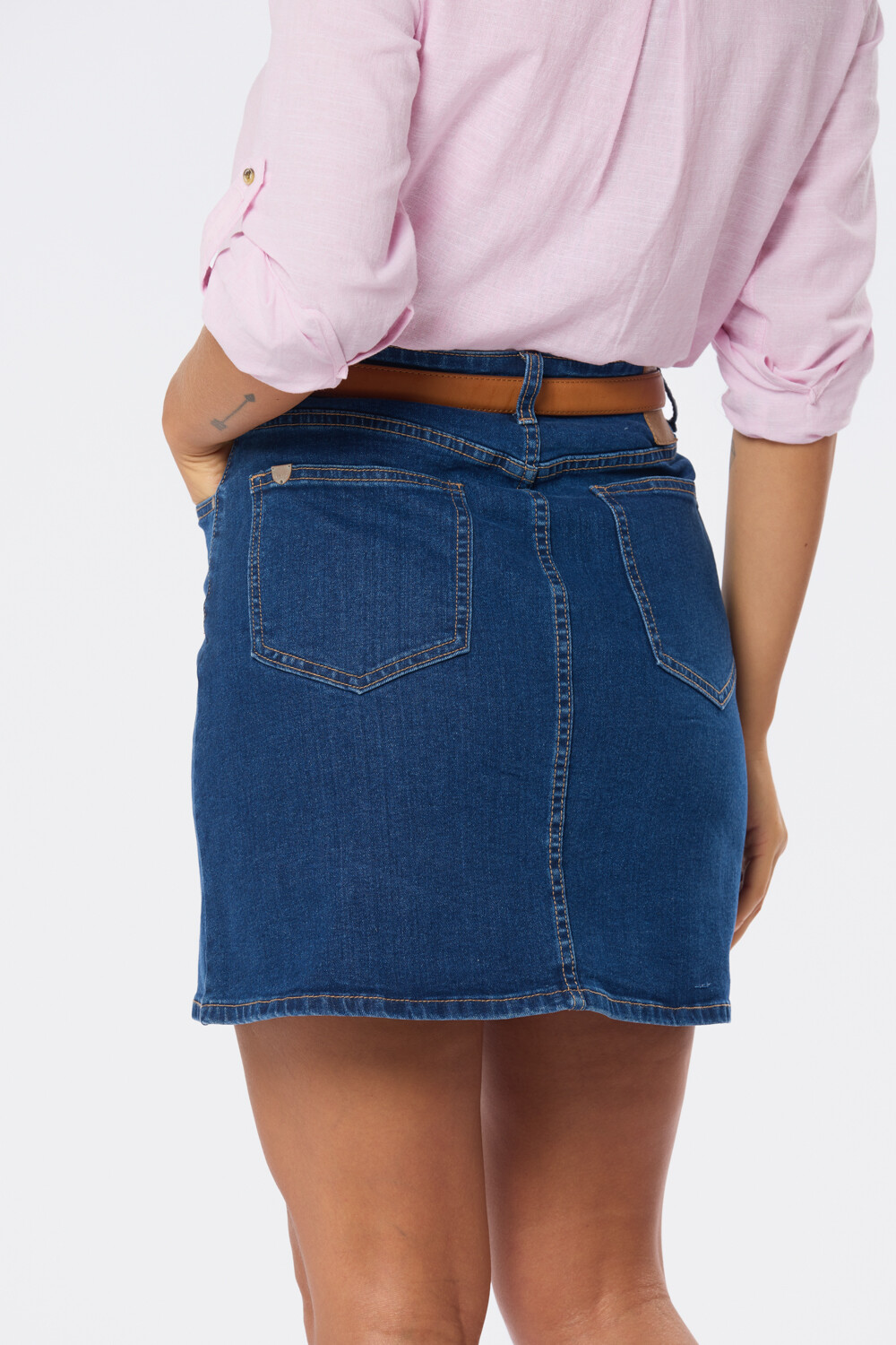 POLLERA DE JEAN Azul