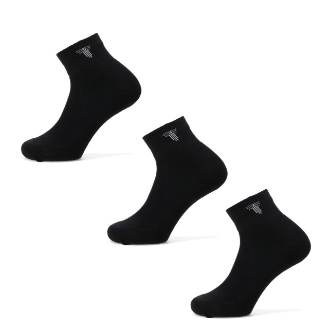 Medias Unisex Tiffosi Tripack Medio Negro