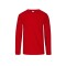 Camiseta a la base niño manga larga Rojo