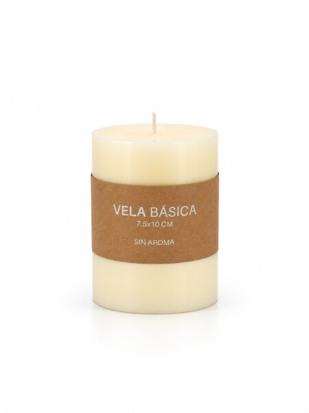 VELA SIN AROMA BLANCO.