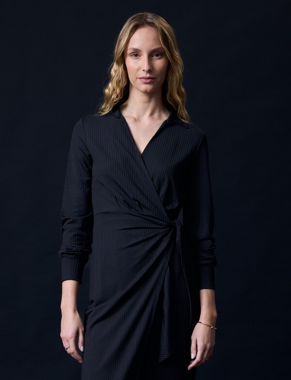 Vestido Cruzado NEGRO