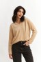 Remera m/l de plush TOSTADO