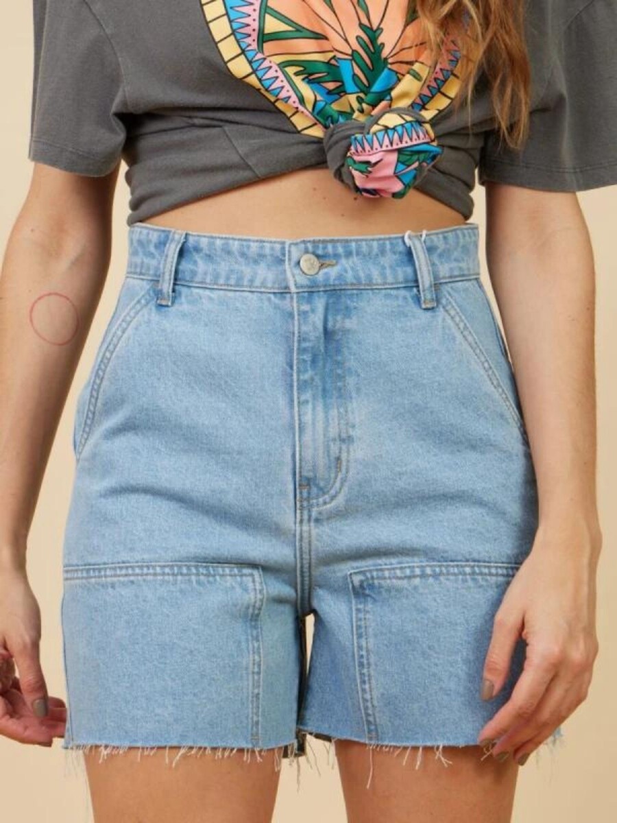 Short Dama Jean Rusty - Azul Claro 