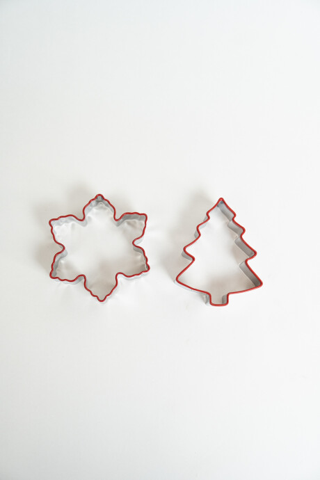 Horno Molde Estrella + árbol, Set 2ps. 8 Color Unico
