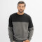 Buzo felpa combinado gris oscuro