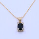 Colgante oro 18k con zafiro azul oval y 4 brillantes. Colgante oro 18k con zafiro azul oval y 4 brillantes.