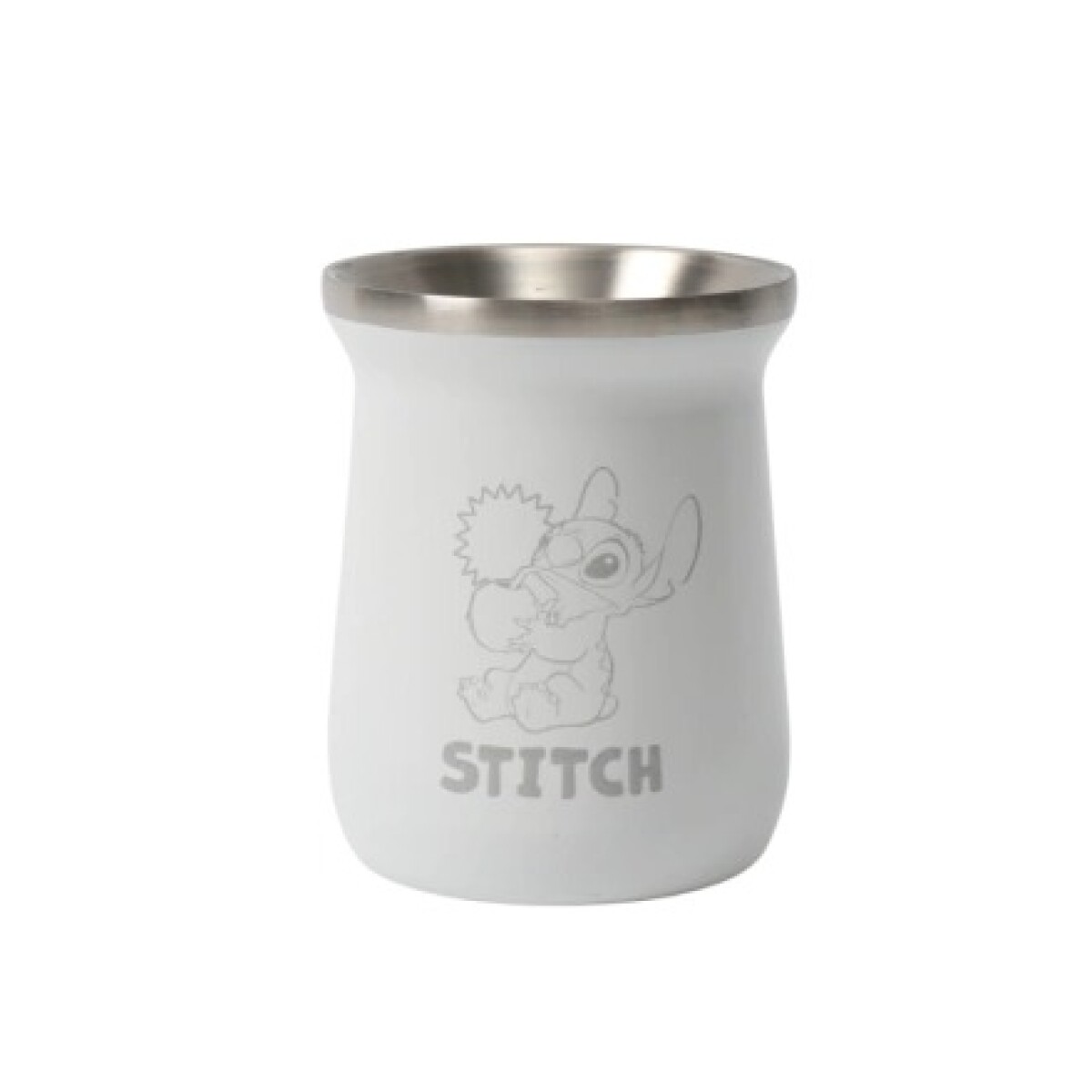 Mate Acero Inoxidable DLS7209 Stitch 236Ml Universo Binario - BLANCO 