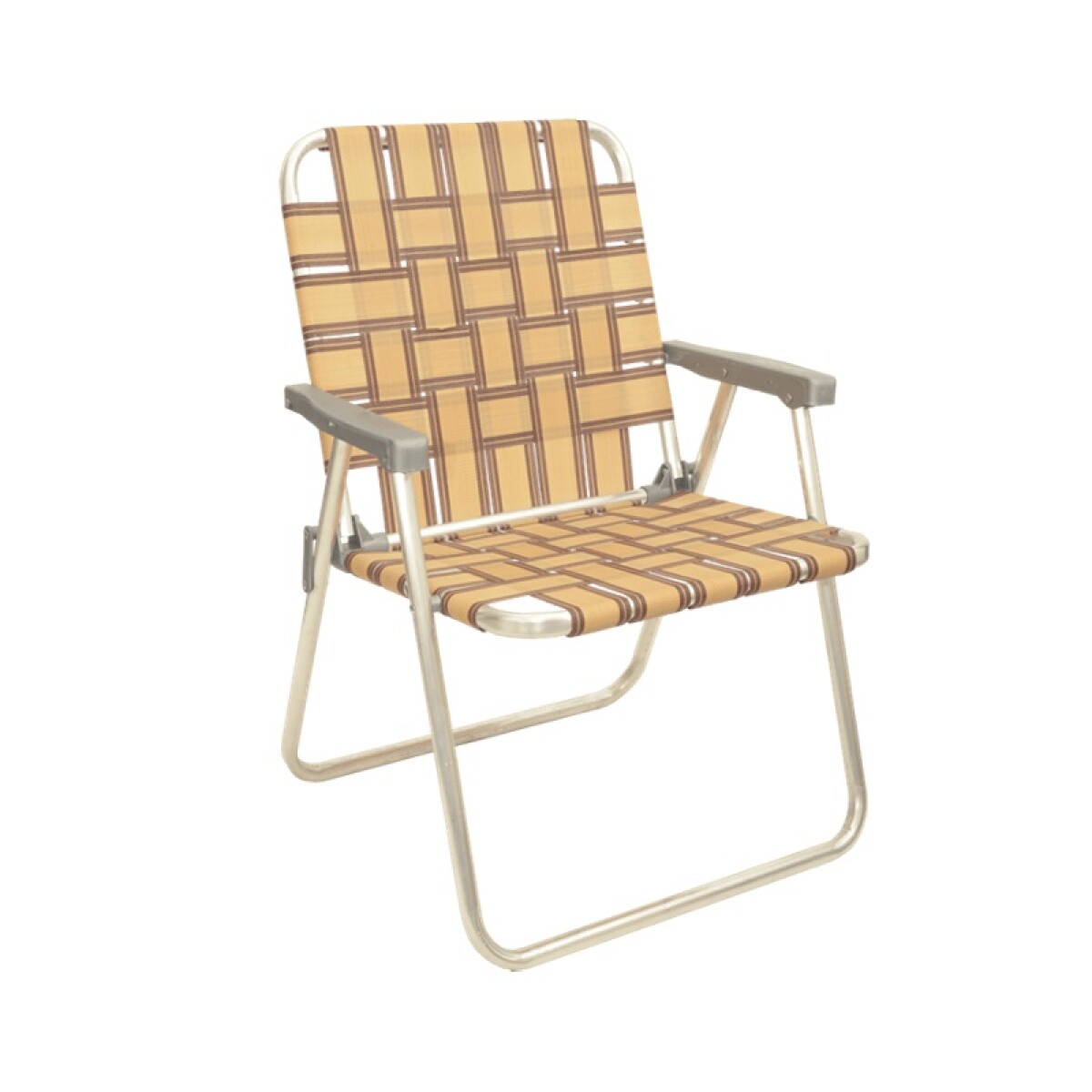 SILLA PLEGABLE ALUMINIO CON POSA BRAZO PLASTICO 