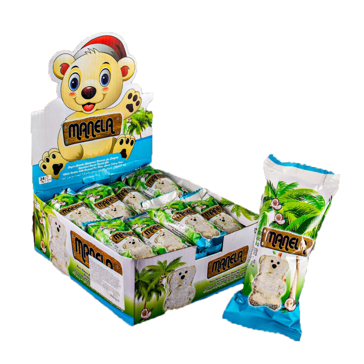 Oso Manela de Chocolate Blanco x 24 