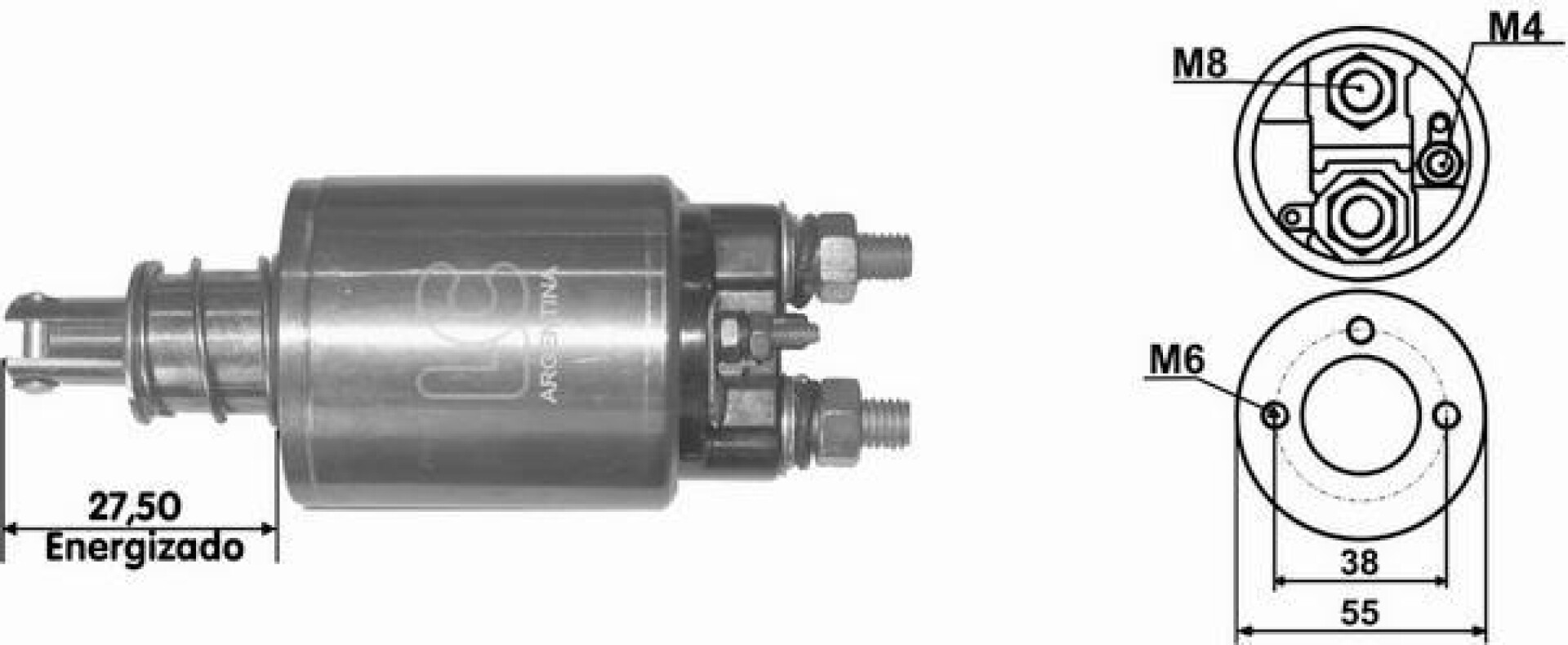 AUTOMATICO DE ARRANQUE - MAQUINARIA AGRICOLA CHINA 12V 2 TORNILLOS LC 