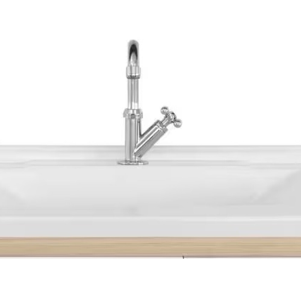 Bacha de sobreponer rectangular 60 cm c/mesa Blanca Fabribam Bacha De Sobreponer Rectangular 60 Cm C/mesa Blanca Fabribam