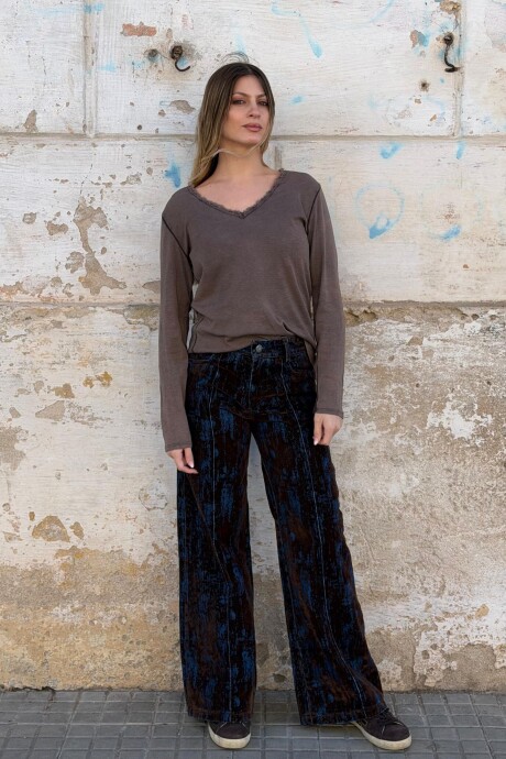 PANTALON CHLOE MIX Marron
