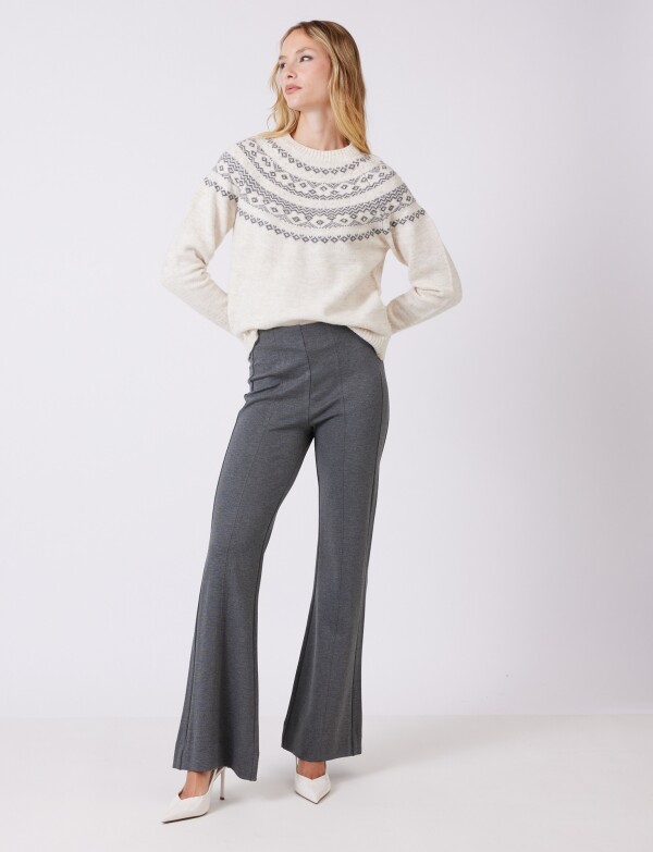 Pantalon Pespunte GRIS