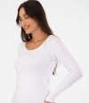 Remera algodón elastano Blanco