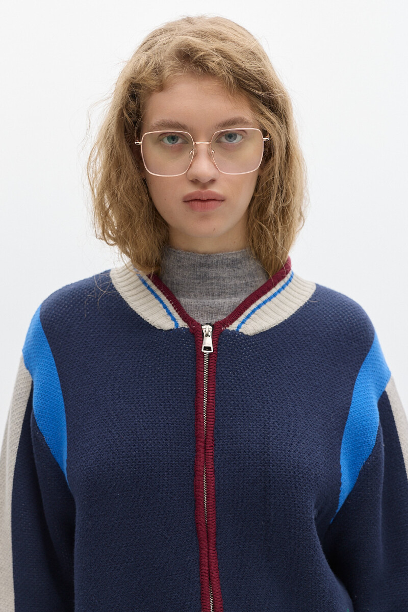 Campera Tejida Alaska Azul