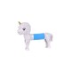 Juguete unicornio acordeon blanco