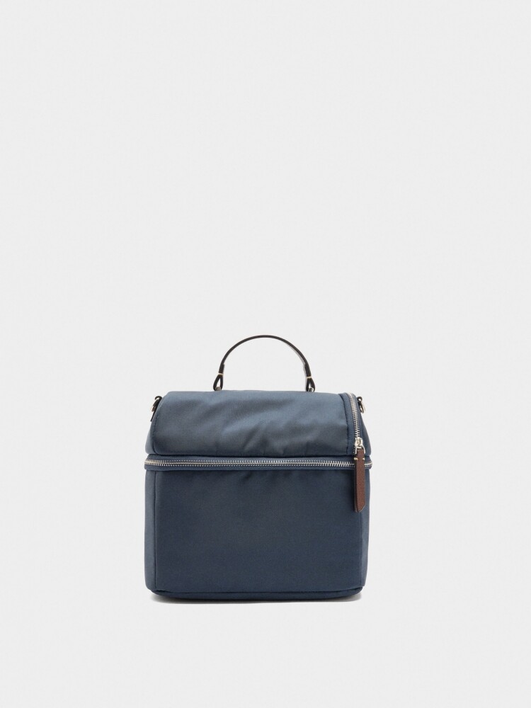 Bolsa Porta-Alimentos Lisa De Nylon azul-marino