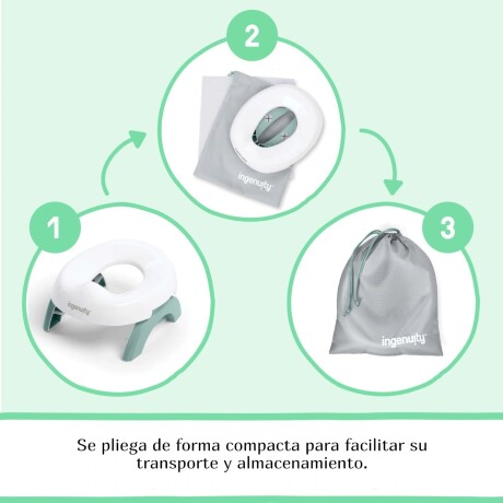 2 in 1 MY TRAVEL POTTY, pelela de viaje plegable Ingenuity 2 in 1 MY TRAVEL POTTY, pelela de viaje plegable Ingenuity