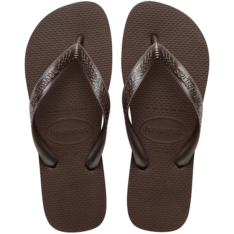 Ojotas Havaianas Top Tiras Flip Flops Marrón