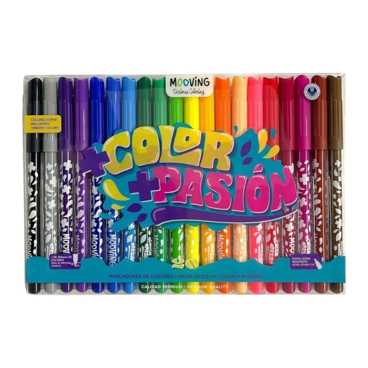 Marcadores Mooving 20 Colores 