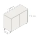 Bajo Mesada 120cm 2 Puertas GAMAS DE BEIGE