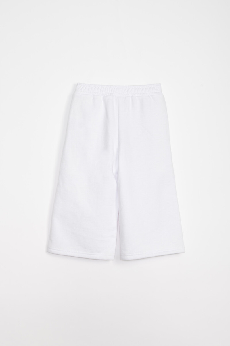 Pantalón deportivo ancho Estampa Crudo