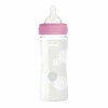 Biberon Vidrio Chicco 240 ML Rosa Circulos
