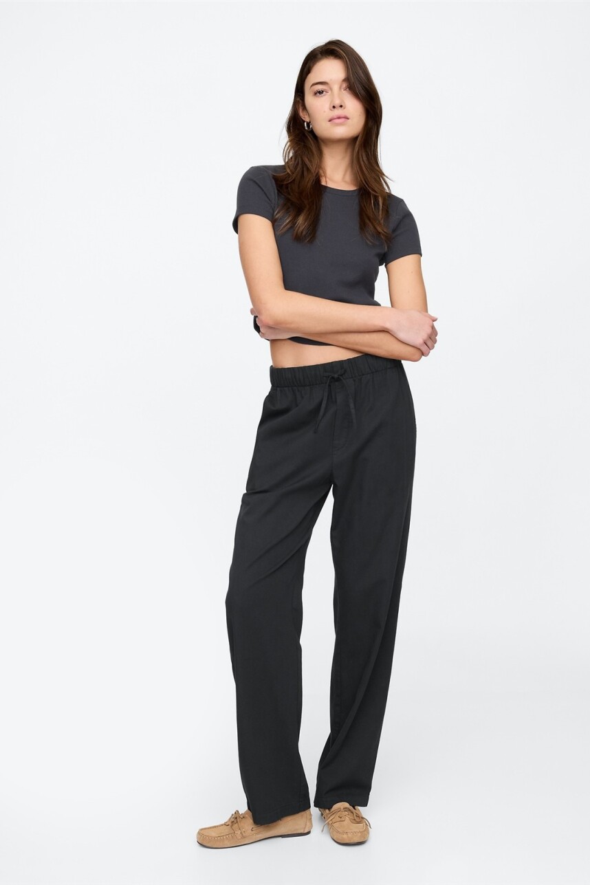 Pantalón Twill Easy Mujer Black 22