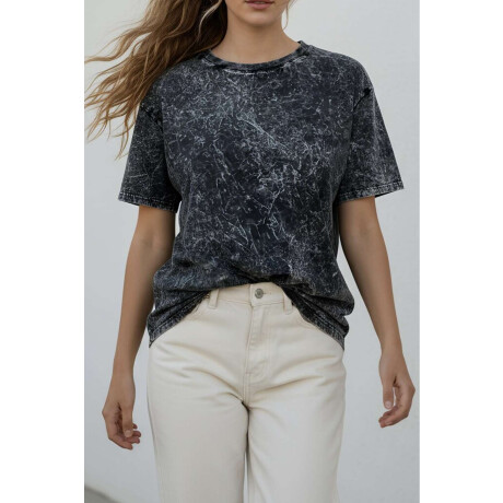 Remerón Algodón Lavado Gris Oscuro