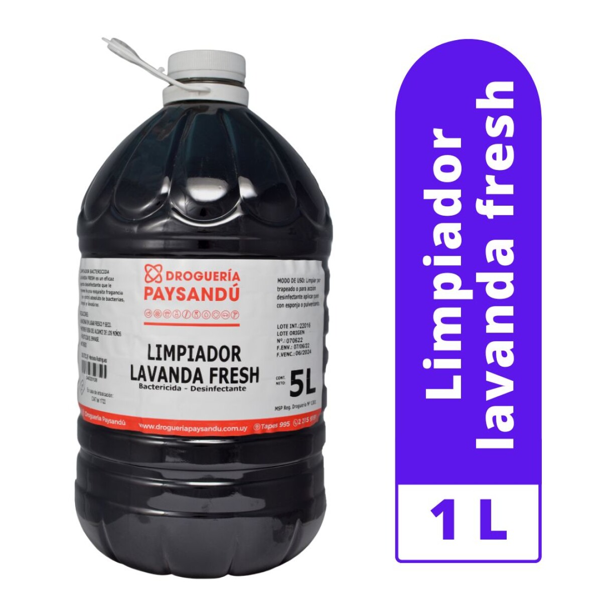 Limpiador Lavanda Fresh con Bactericida - 5 L 