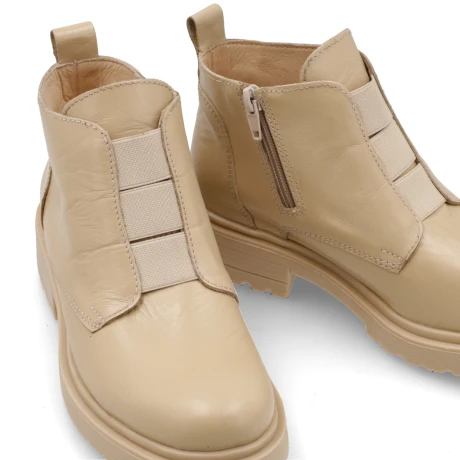 BOTA VENET - CUERO CAPRIA BEIGE