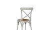 SILLA DE COMEDOR - MADERA BLANCO CRUCETA Blanco