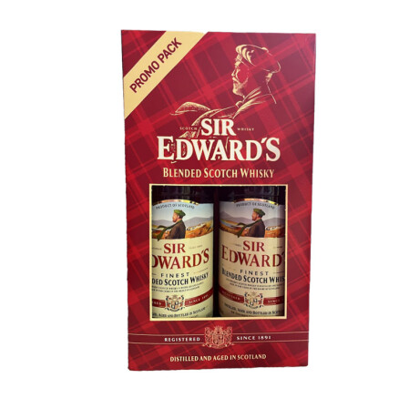 Whisky SIR EDWARD'S 1 L Promo Pack X 2 Whisky SIR EDWARD'S 1 L Promo Pack X 2