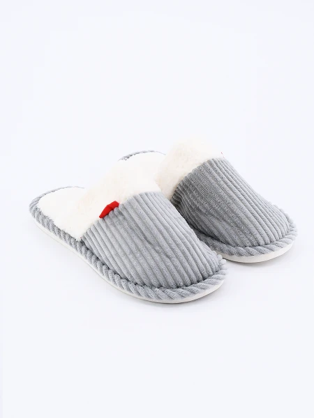 PANTUFLA JULES GRIS CLARO