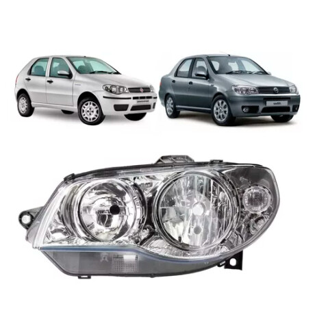 SEMIOPTICAS FIAT PALIO SIENA STRADA 04-08 IZQ FONDO CROMADO VIC SEMIOPTICAS FIAT PALIO SIENA STRADA 04-08 IZQ FONDO CROMADO VIC