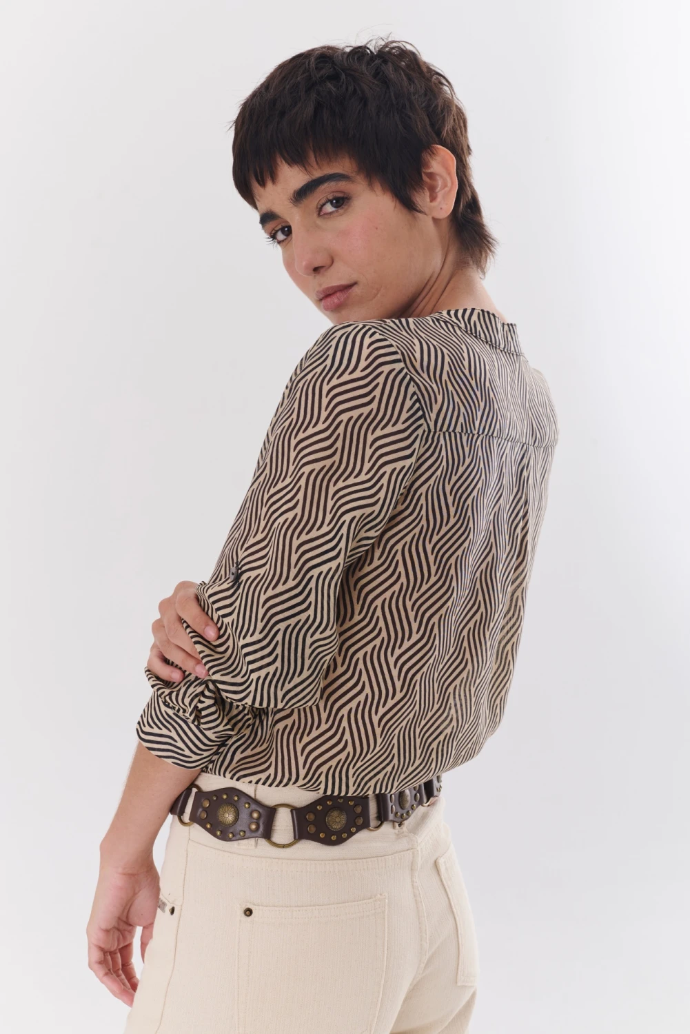 CAMISA JULIETA ZETA beige 4