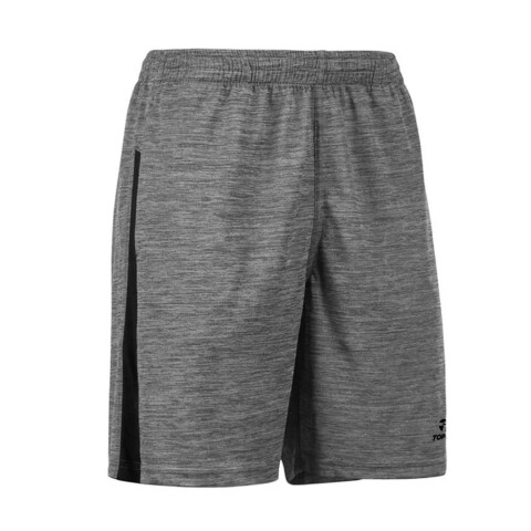 SHORT FUTBOL LINE azul marino GRIS MELANGE MEDIO