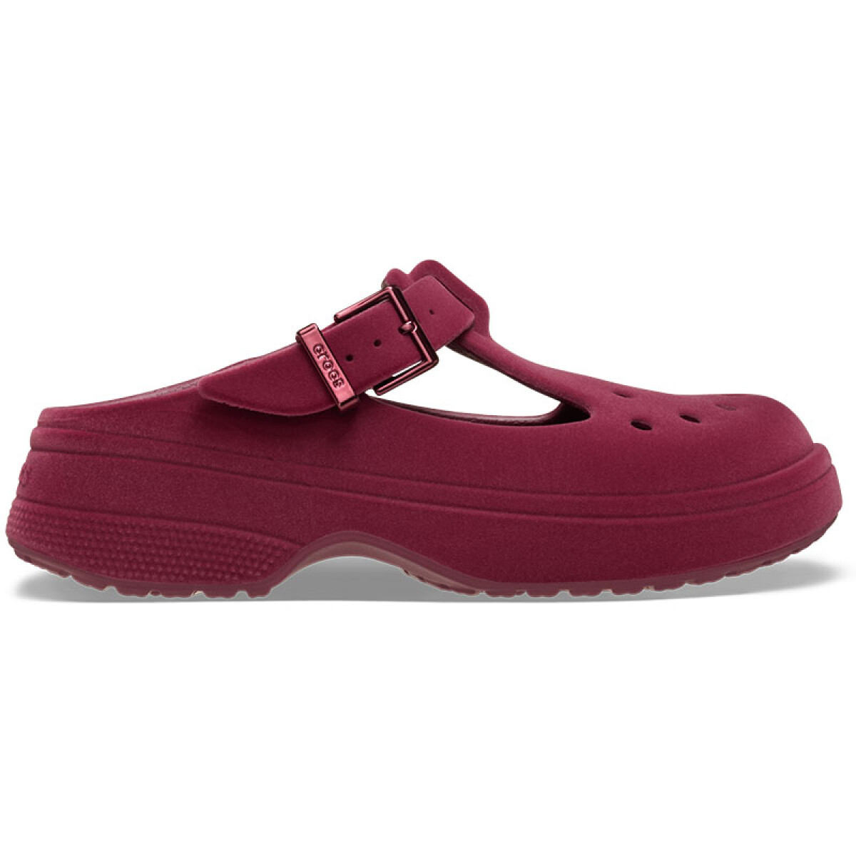 Crocs Classic Clog Mary Jane Velvet - Rojo 