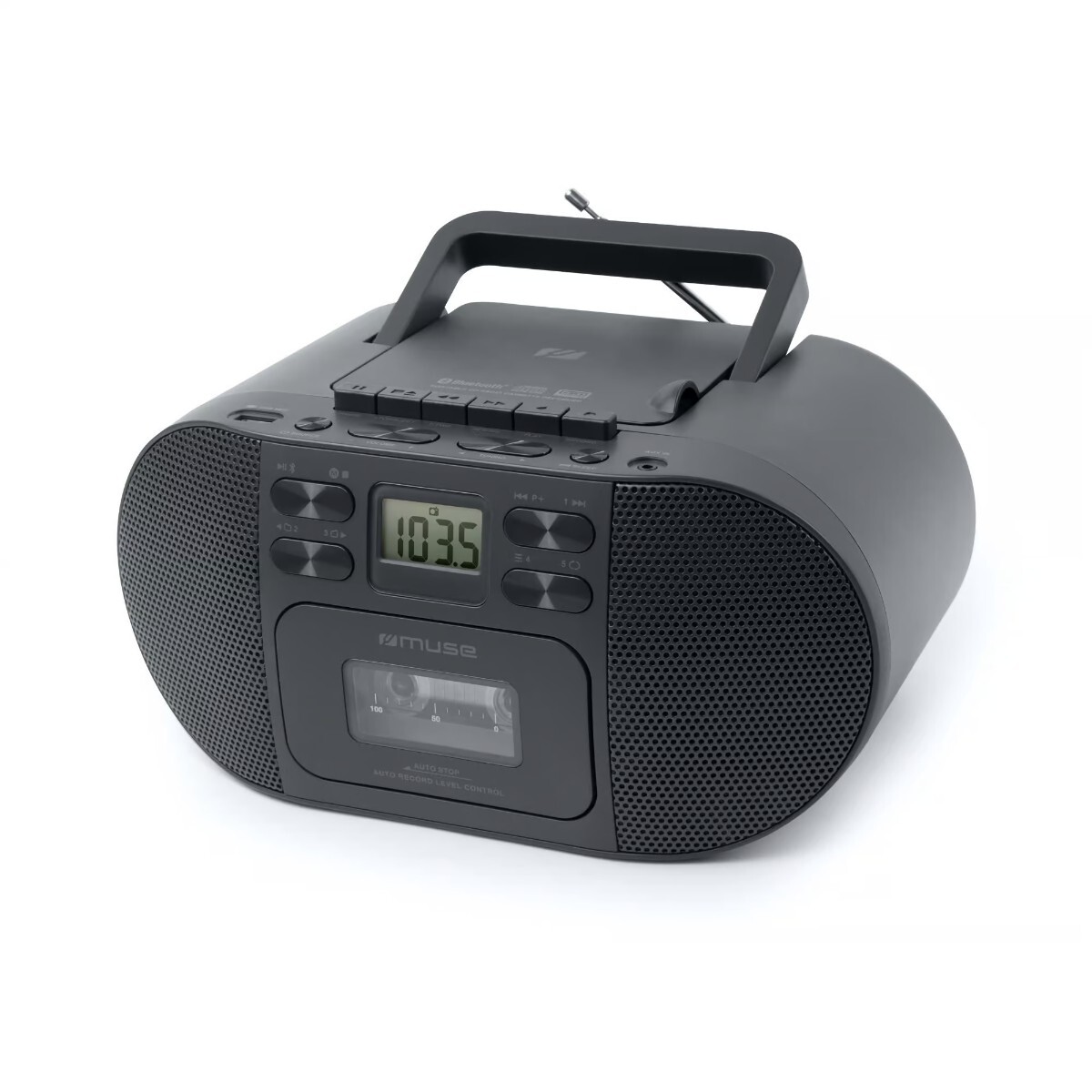 RADIO GRABADOR MUSE M-188RDC CD CASSETTE CON BLUETOOTH 