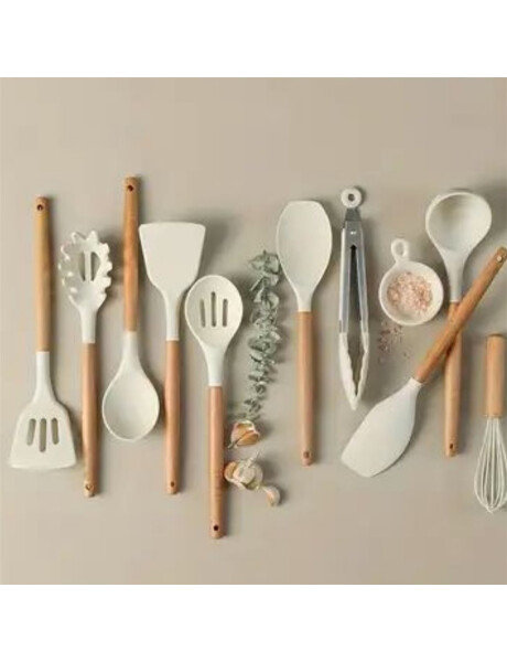 ESPUMADERA SILICONA 31CM MANGO ACACIA BEIGE ESPUMADERA SILICONA 31CM MANGO ACACIA BEIGE