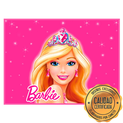 Lámina Barbie Rosa Rect.