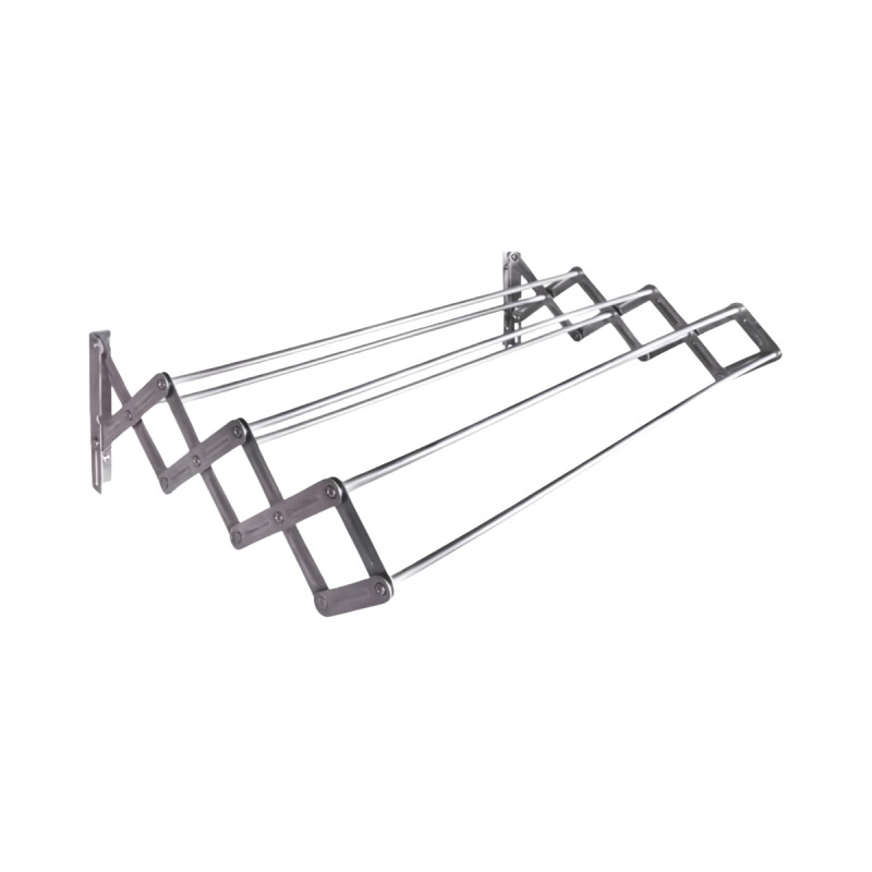 Tendedero plegable pared en aluminio 100 cm GRIS