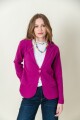 Blazer tejido Fucsia